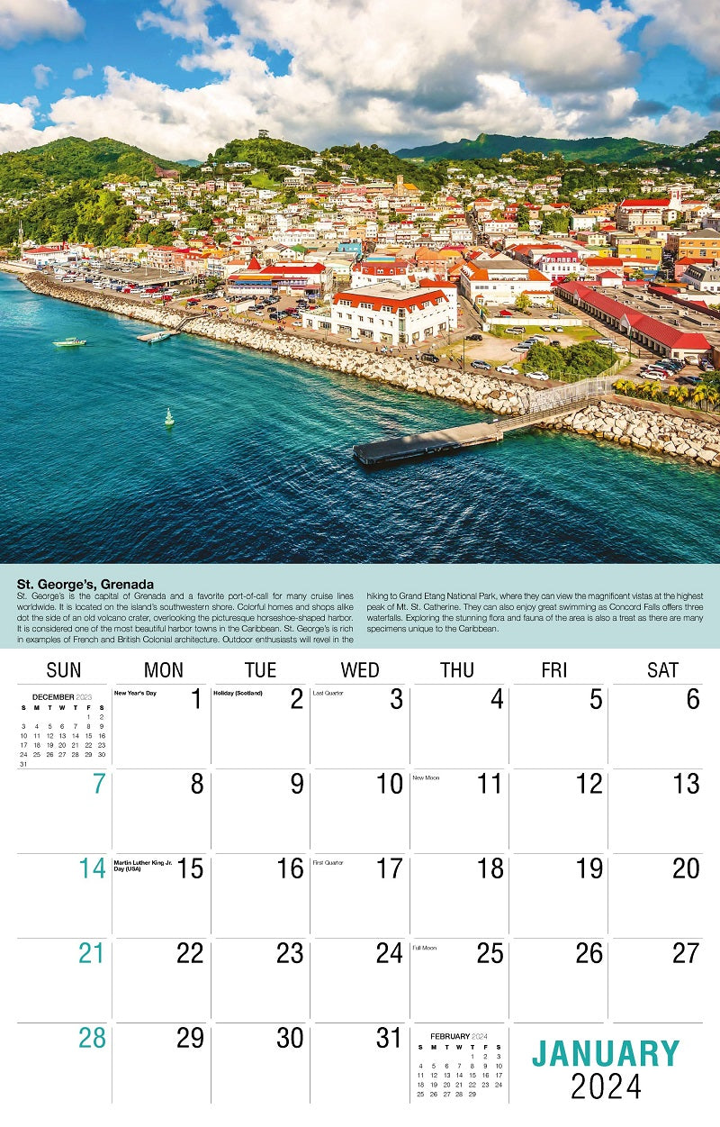 World Travel International Wall Calendar