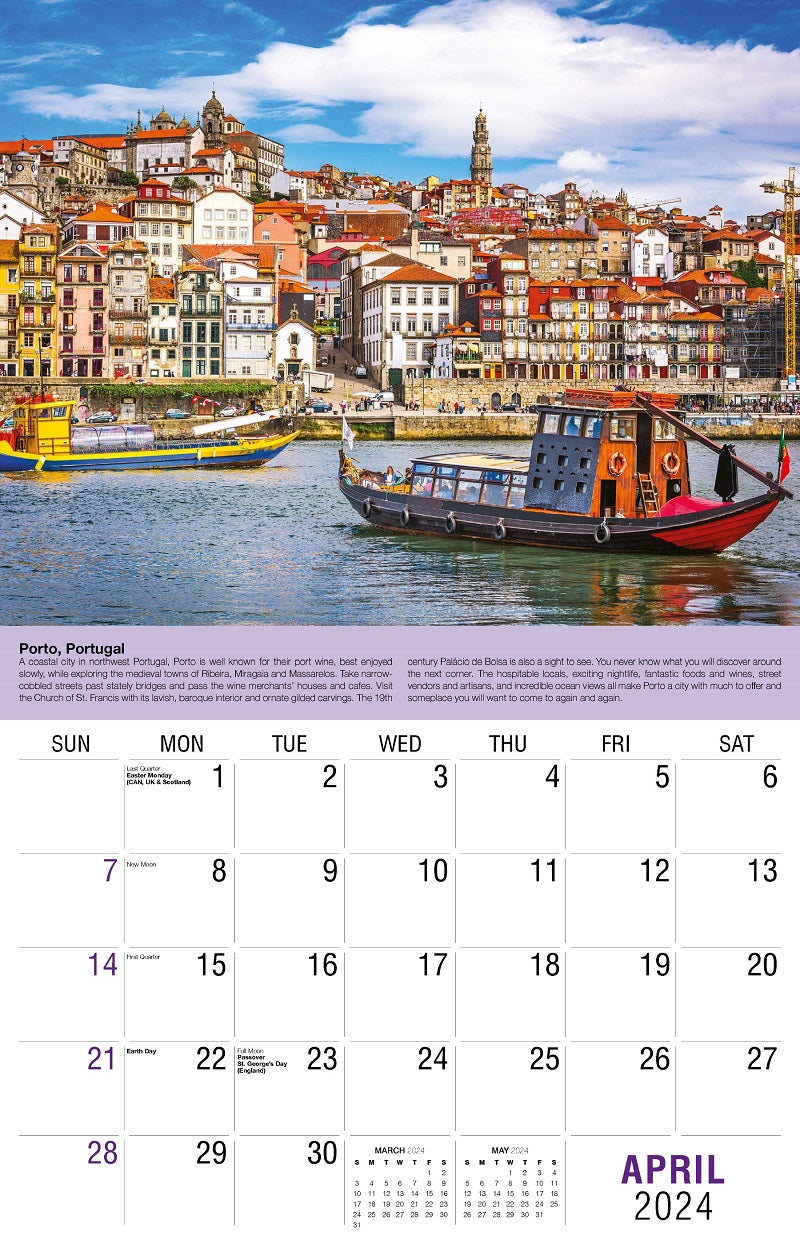 World Travel International Wall Calendar